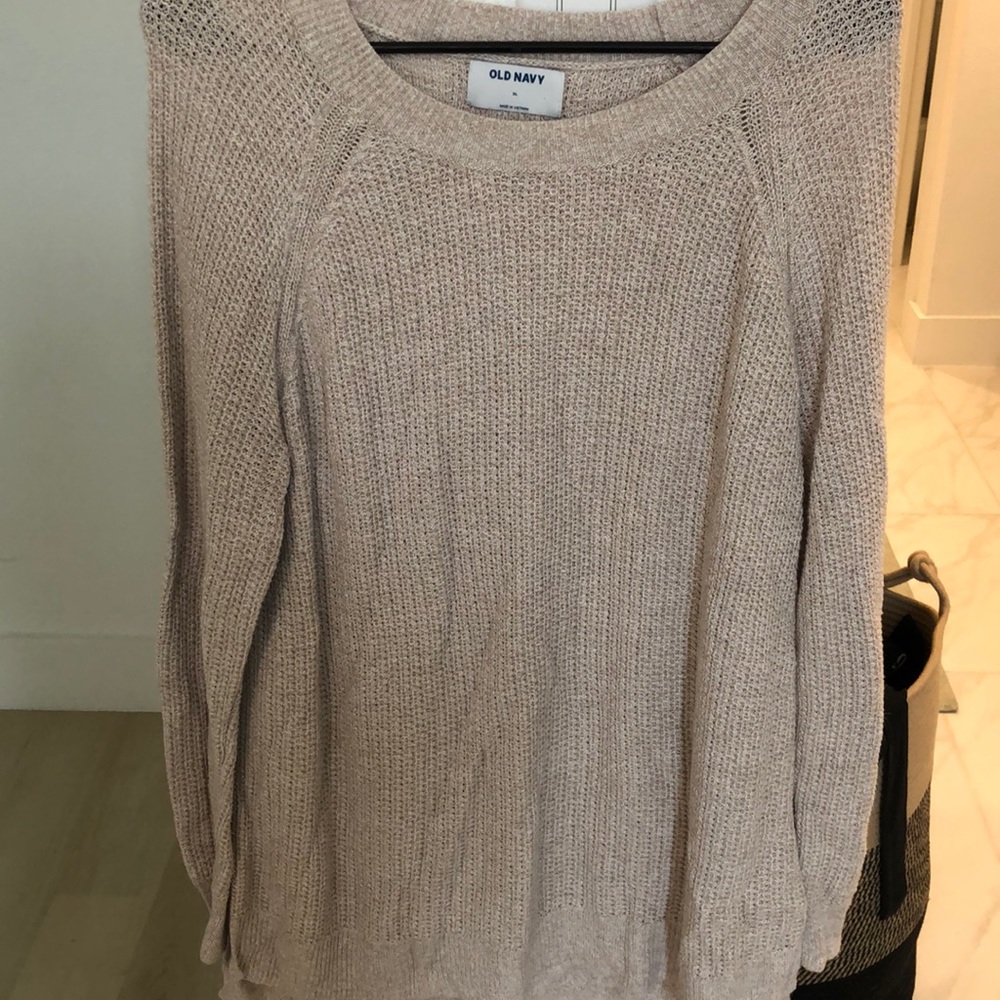 Plain tan sweater
